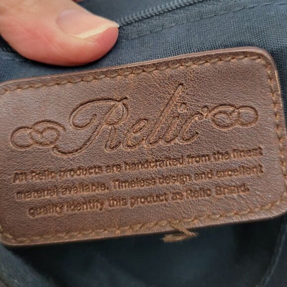 Relic Crossbody Purse handbag retro fabric pockets black hipster Y2K BOHO neutra - Picture 12 of 12